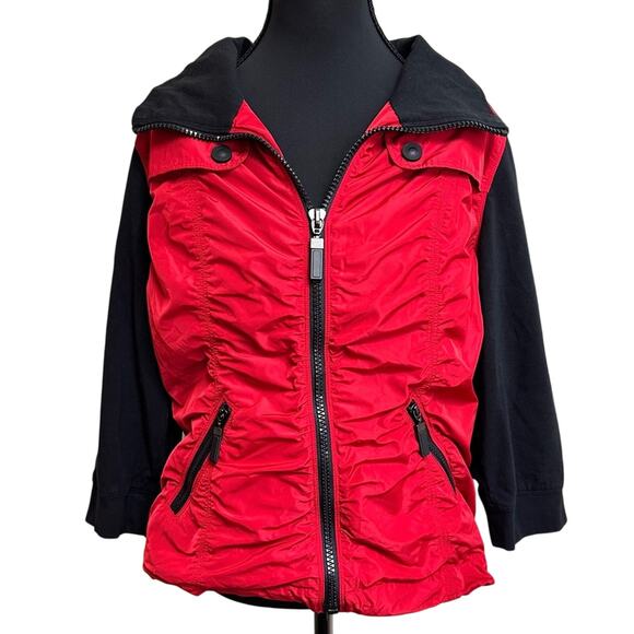 Zenergy By Chico’s Women’s Sz 1 US 8 M 3/4 Sleeve Full Zip Jacket Pockets Casual - Picture 1 of 11